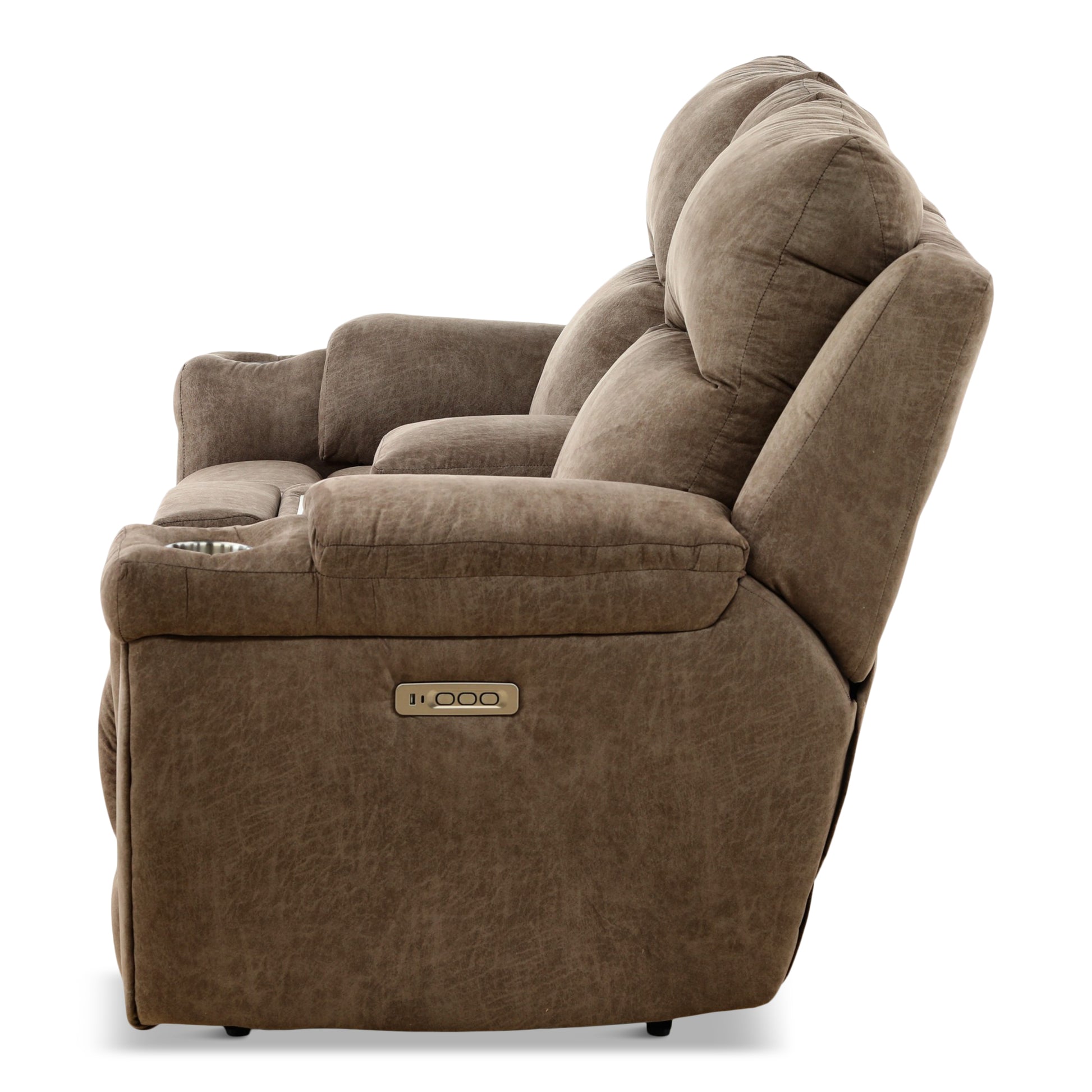Lancaster Power Reclining Console Loveseat