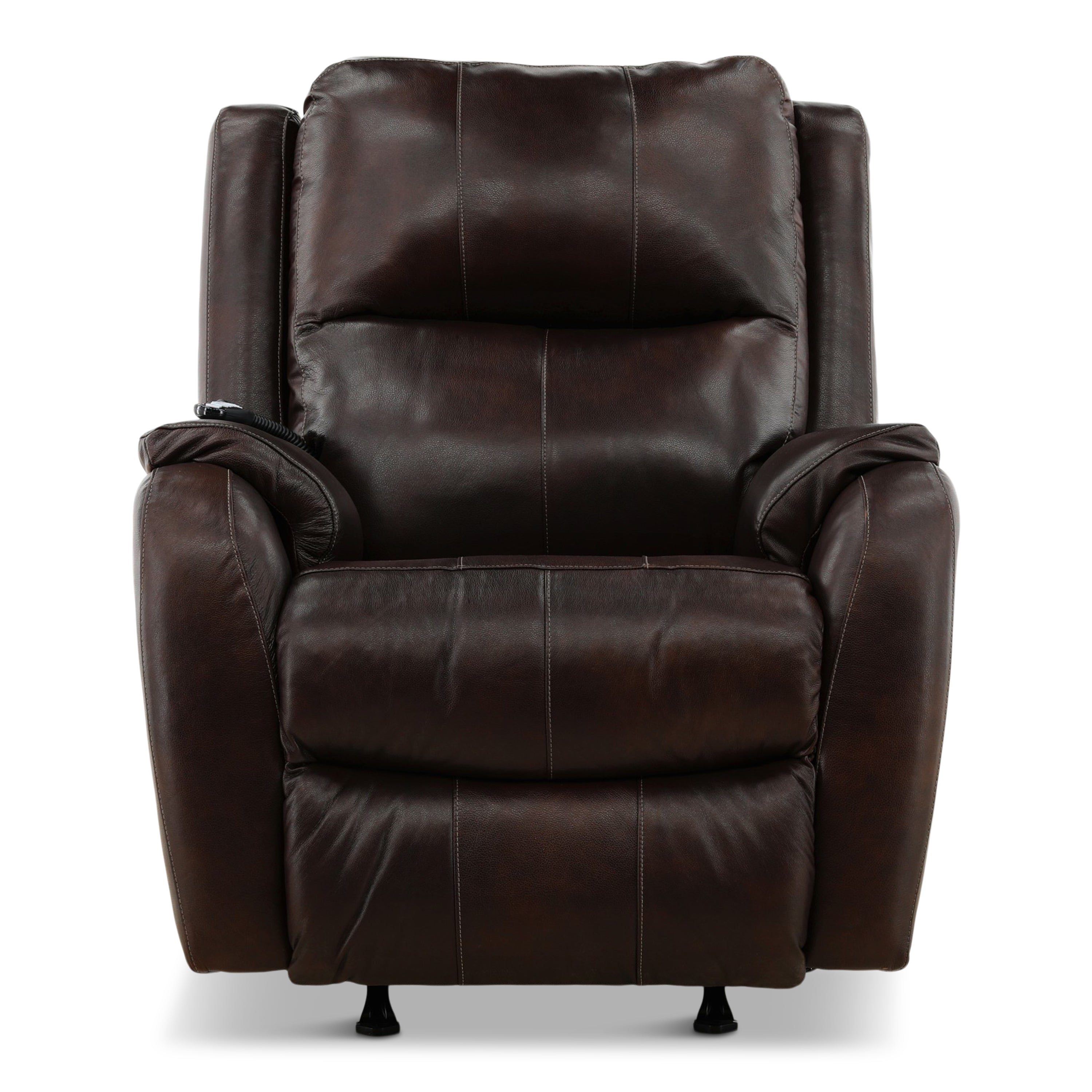 Leather Reclining Rocker Waylon Leather Power Rocker Recliner – Levin Furniture