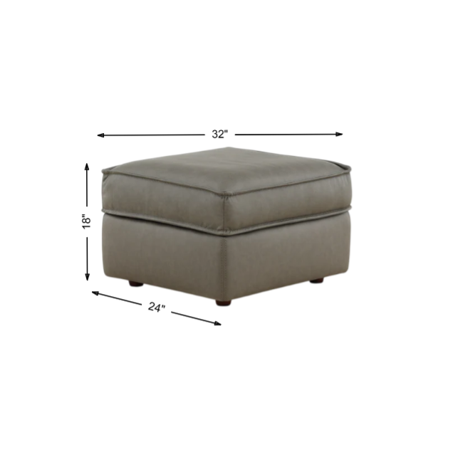 Cohen Leather Ottoman