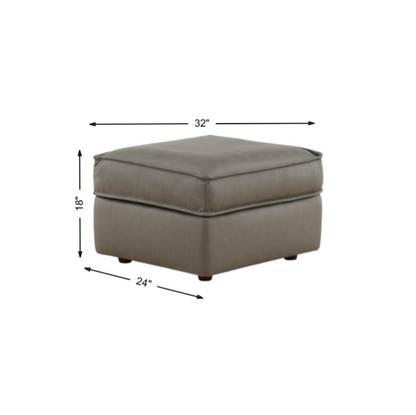 Cohen Leather Ottoman