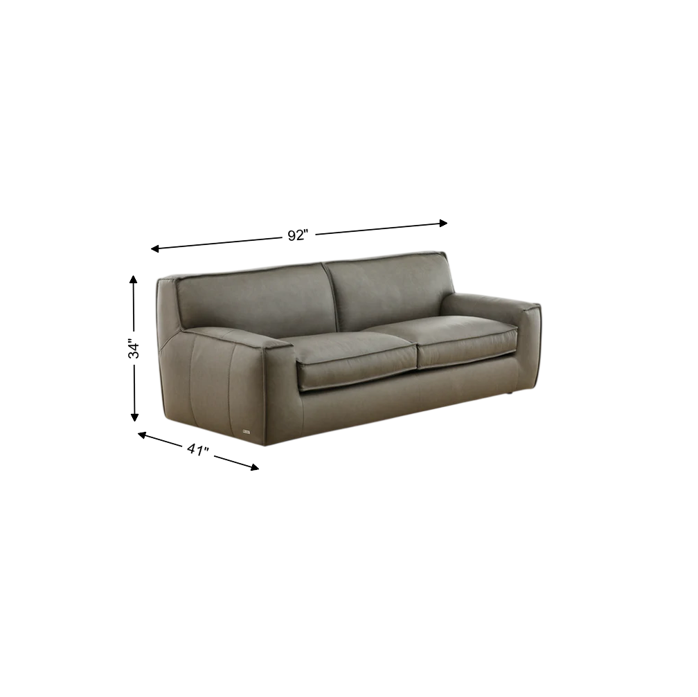 Cohen Leather 2-Seat Sofa