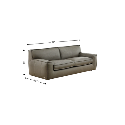 Cohen Leather 2-Seat Sofa