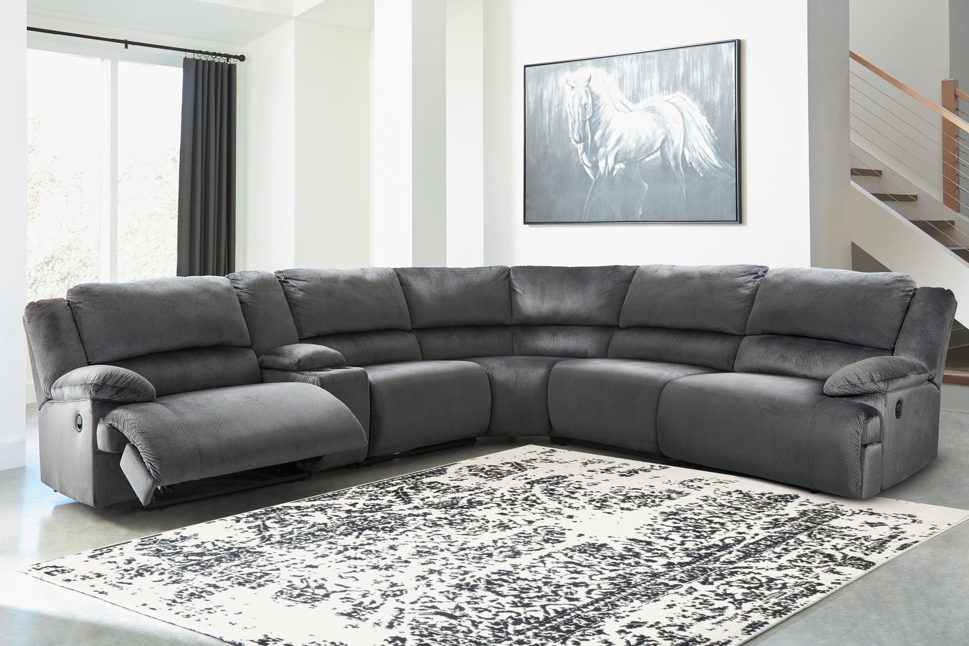 Clonmel 6-Piece Reclining Sectional with Console