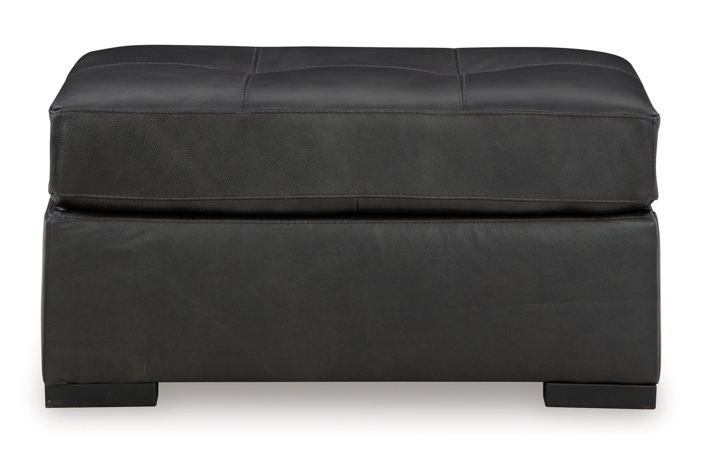 Brindley Pier Leather Oversized Accent Ottoman