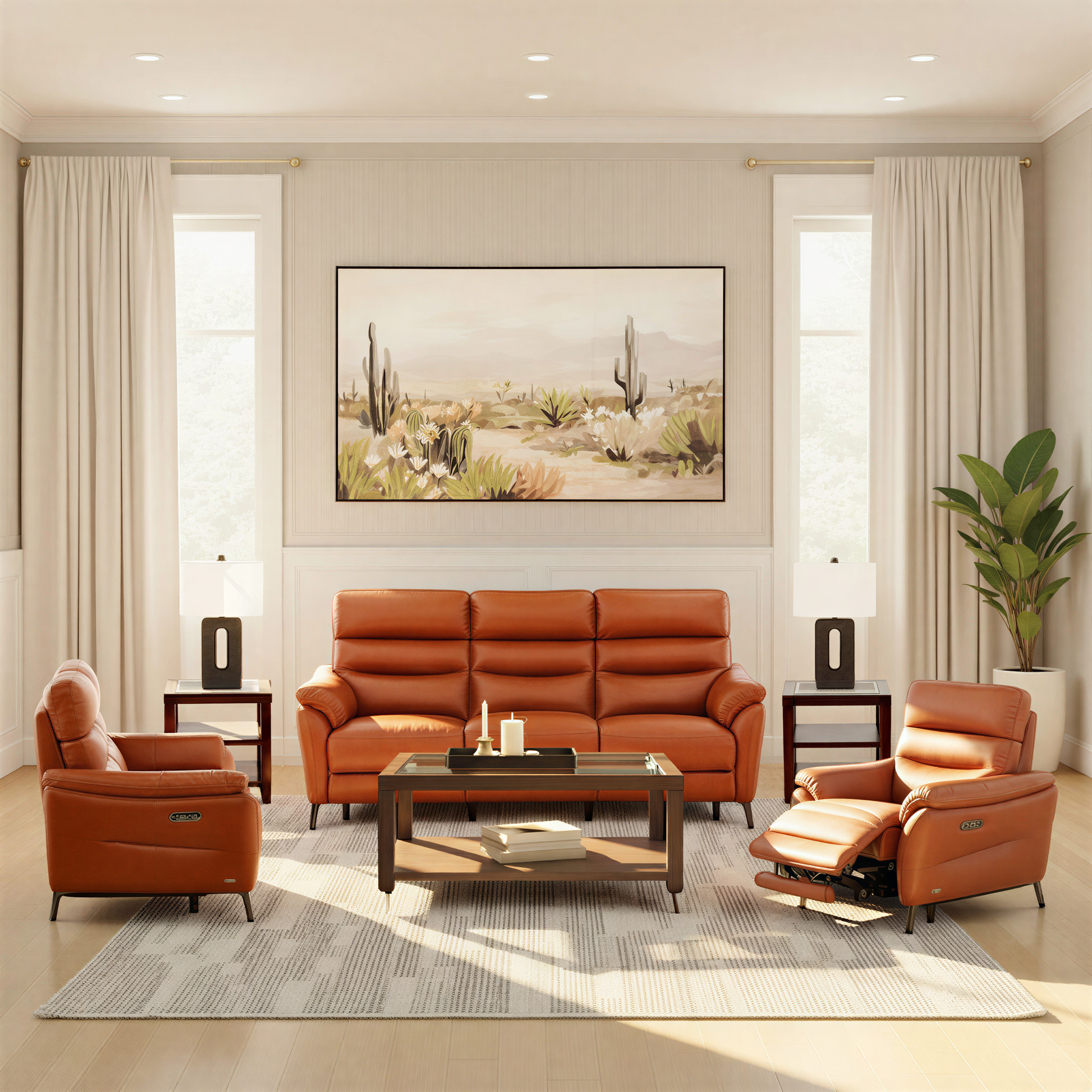Underwood Leather Power Reclining Sofa