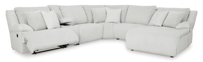 Top Tier Right Facing 6-Piece Reclining Sectional with Chaise