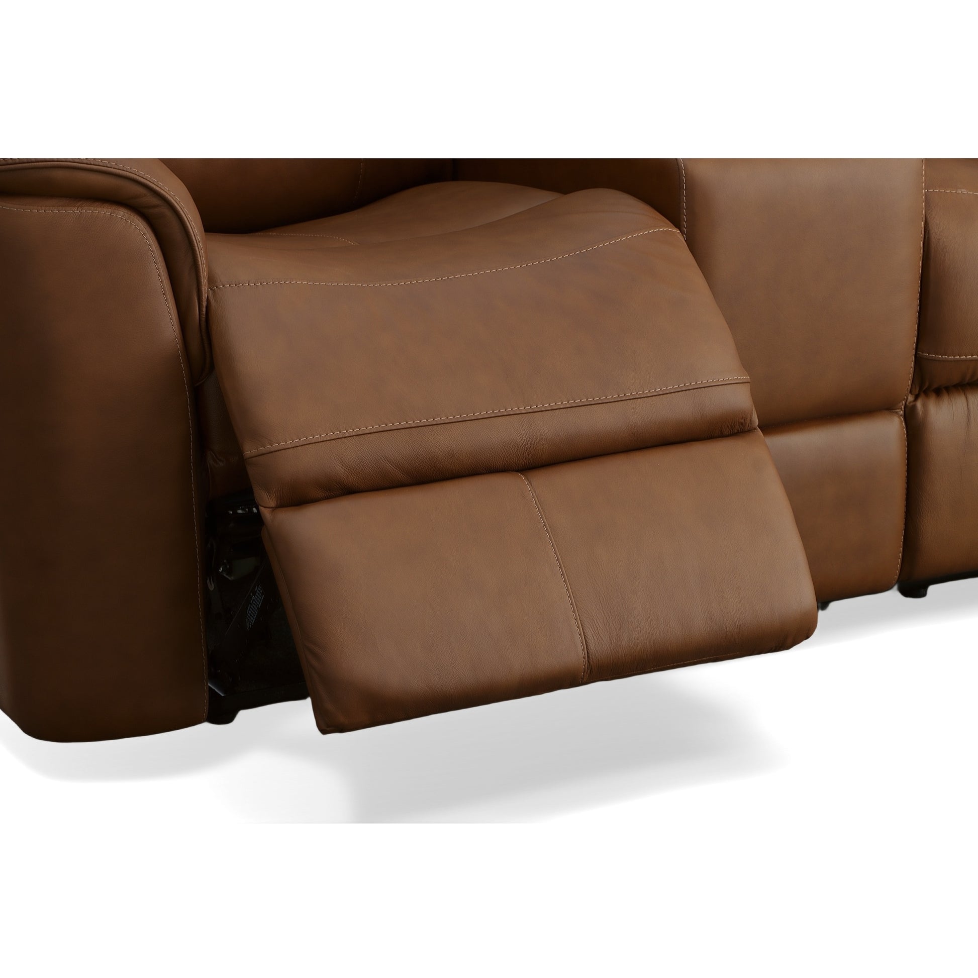 Carmen Leather Power Reclining Loveseat with Console