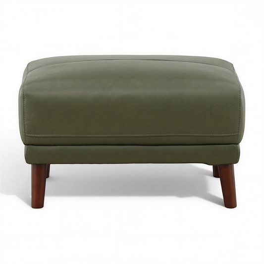 Winthrop Leather Ottoman