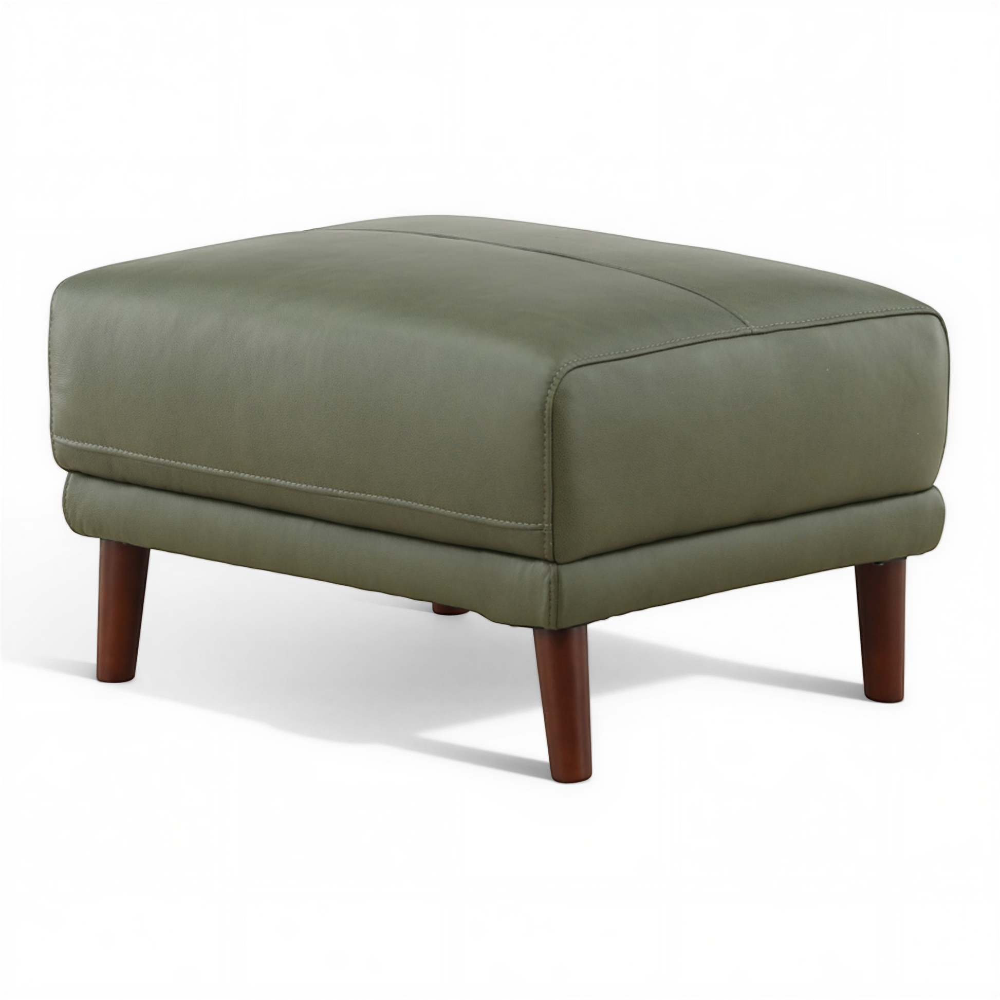 Winthrop Leather Ottoman