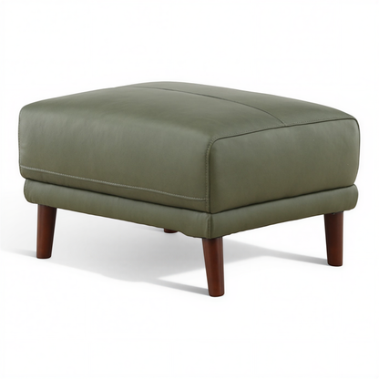 Winthrop Leather Ottoman
