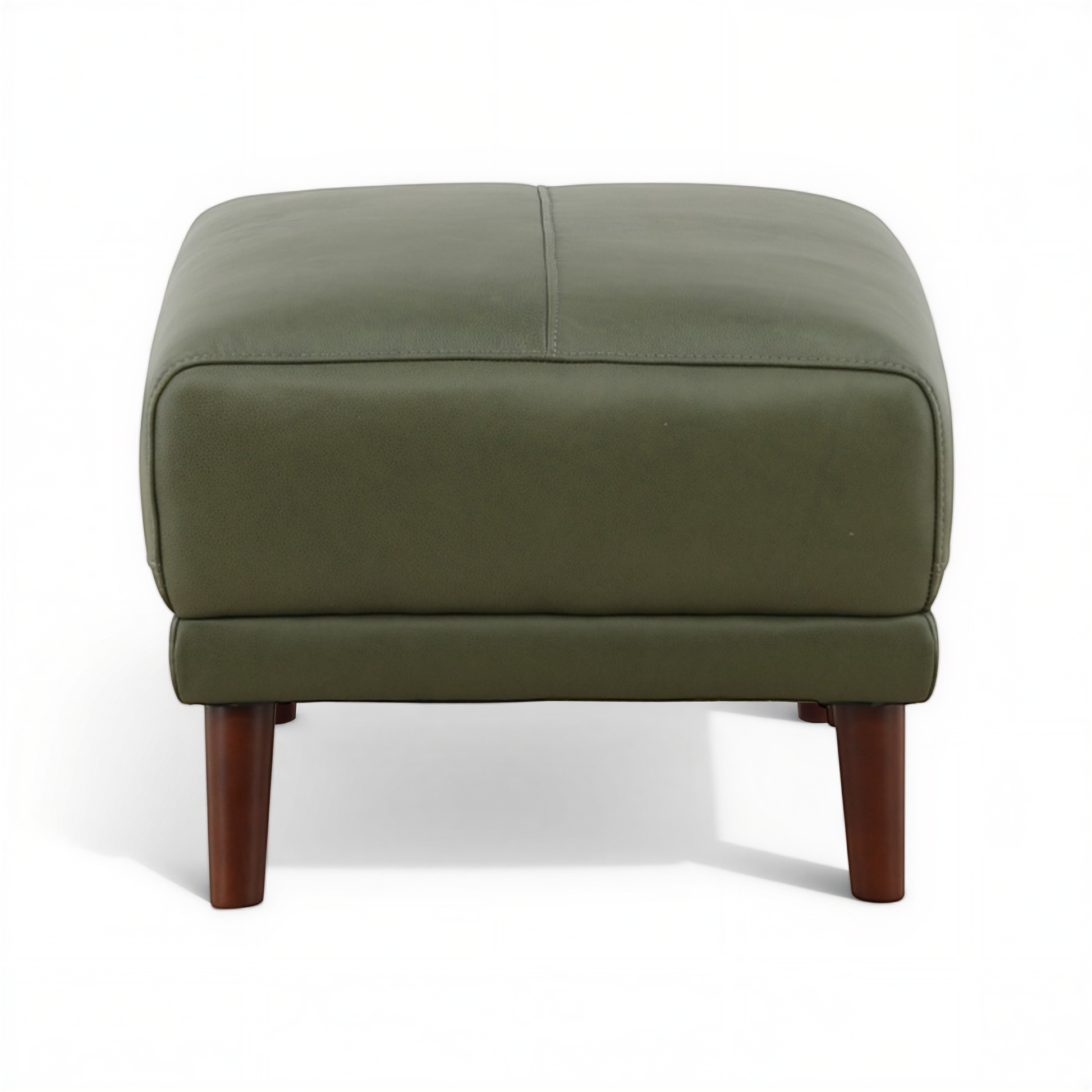 Winthrop Leather Ottoman