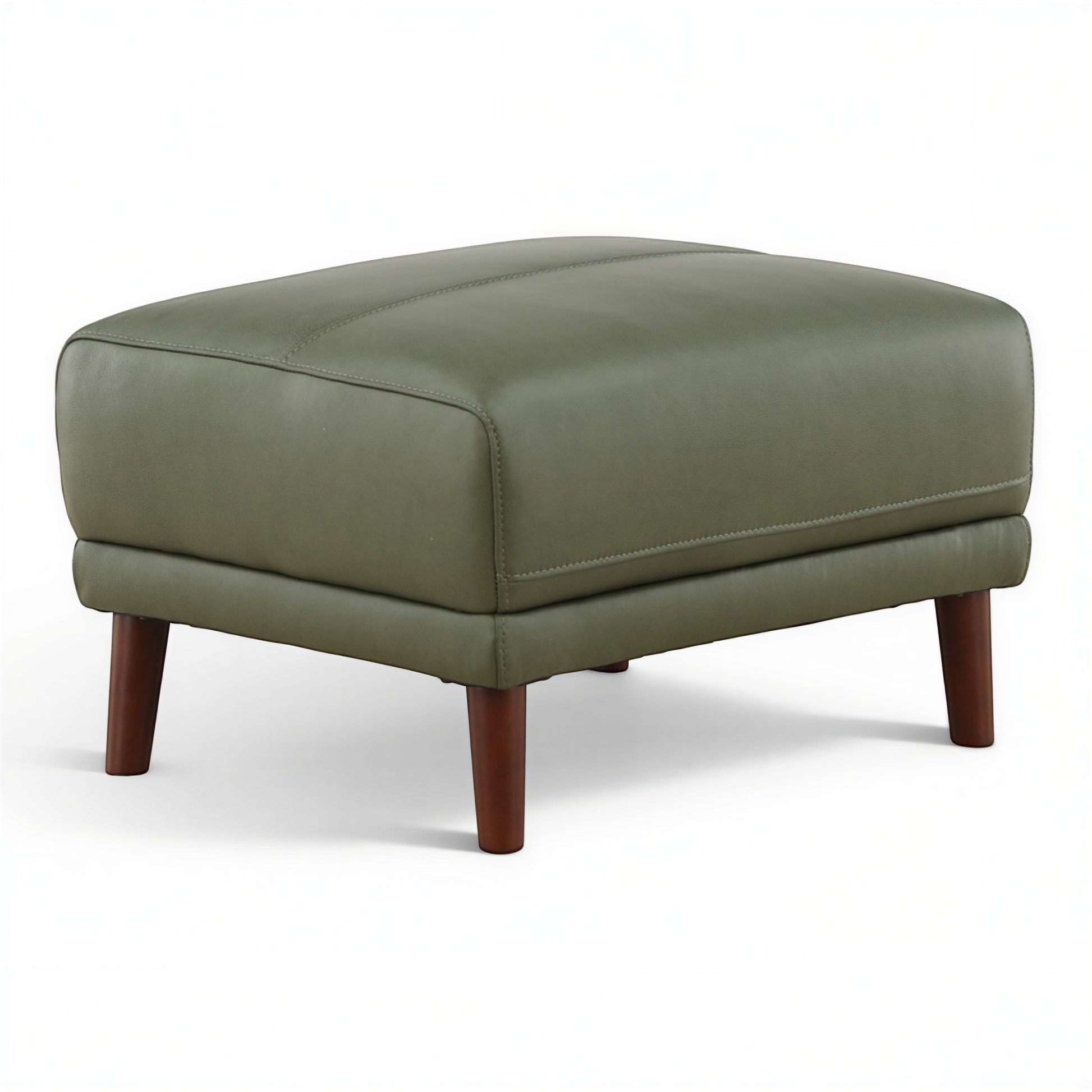 Winthrop Leather Ottoman