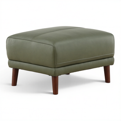 Winthrop Leather Ottoman