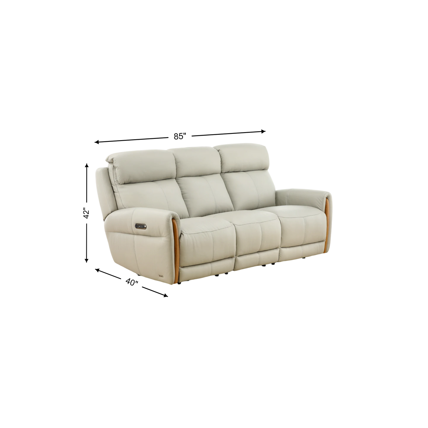 Yates Leather Power Reclining Sofa