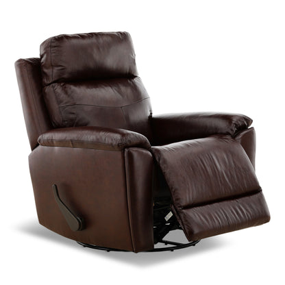 Flexsteel Refined Perfect Match Leather Swivel Gliding Recliner