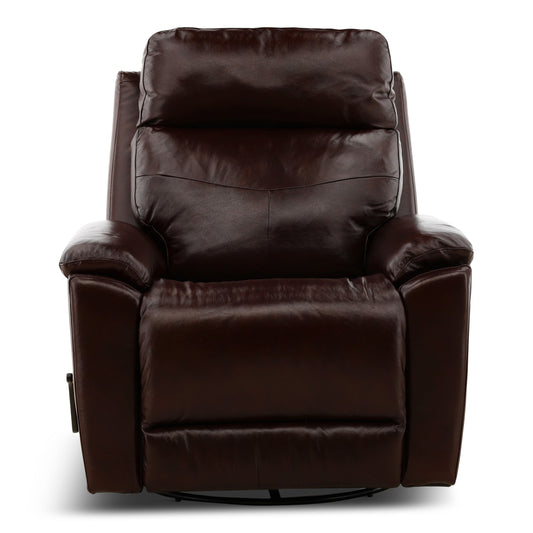 Flexsteel Refined Perfect Match Leather Swivel Gliding Recliner