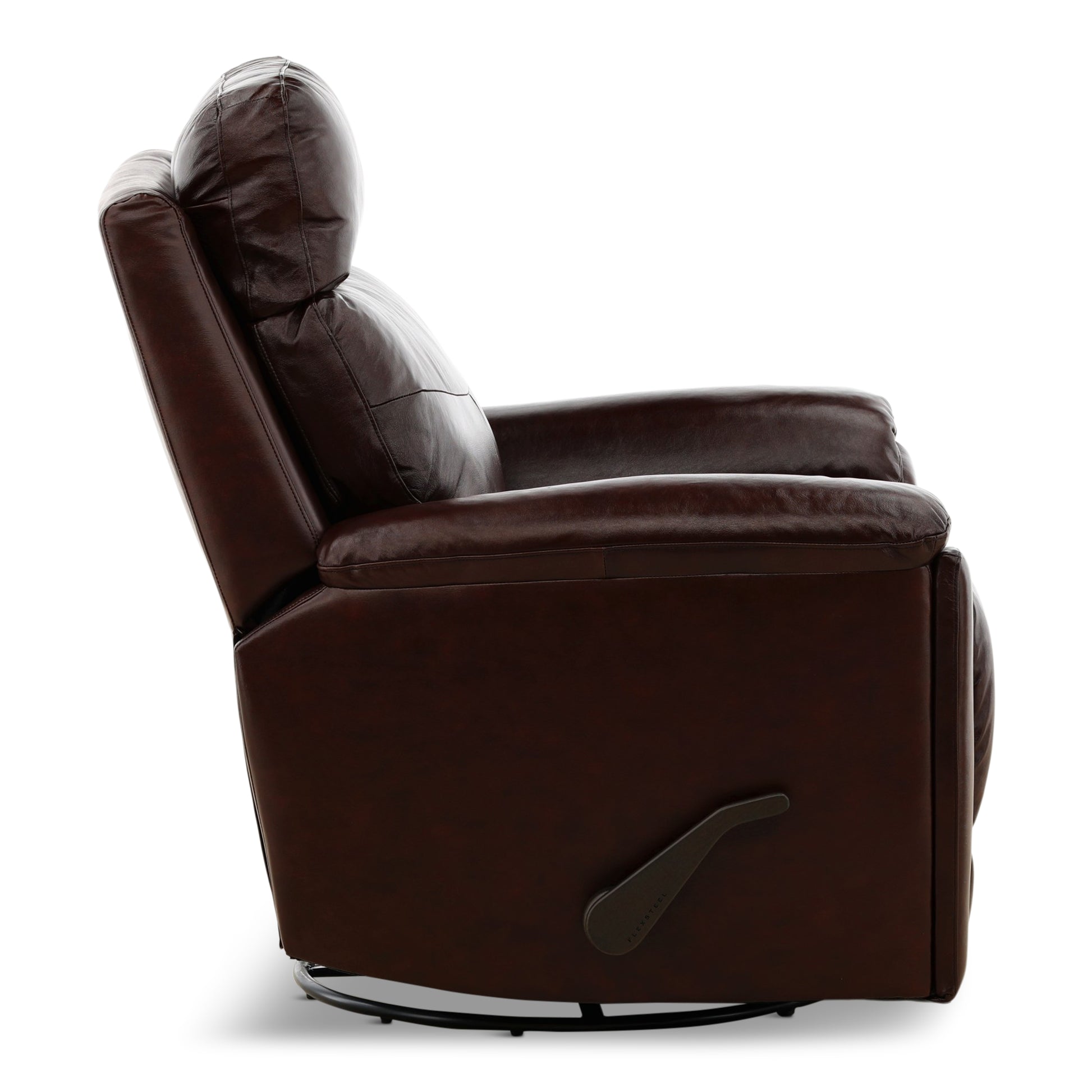Flexsteel Refined Perfect Match Leather Swivel Gliding Recliner