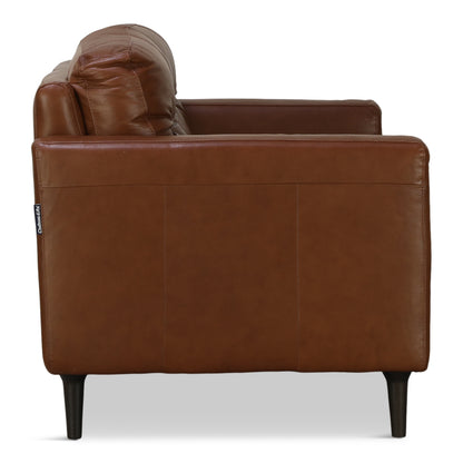 Alaric Leather Loveseat