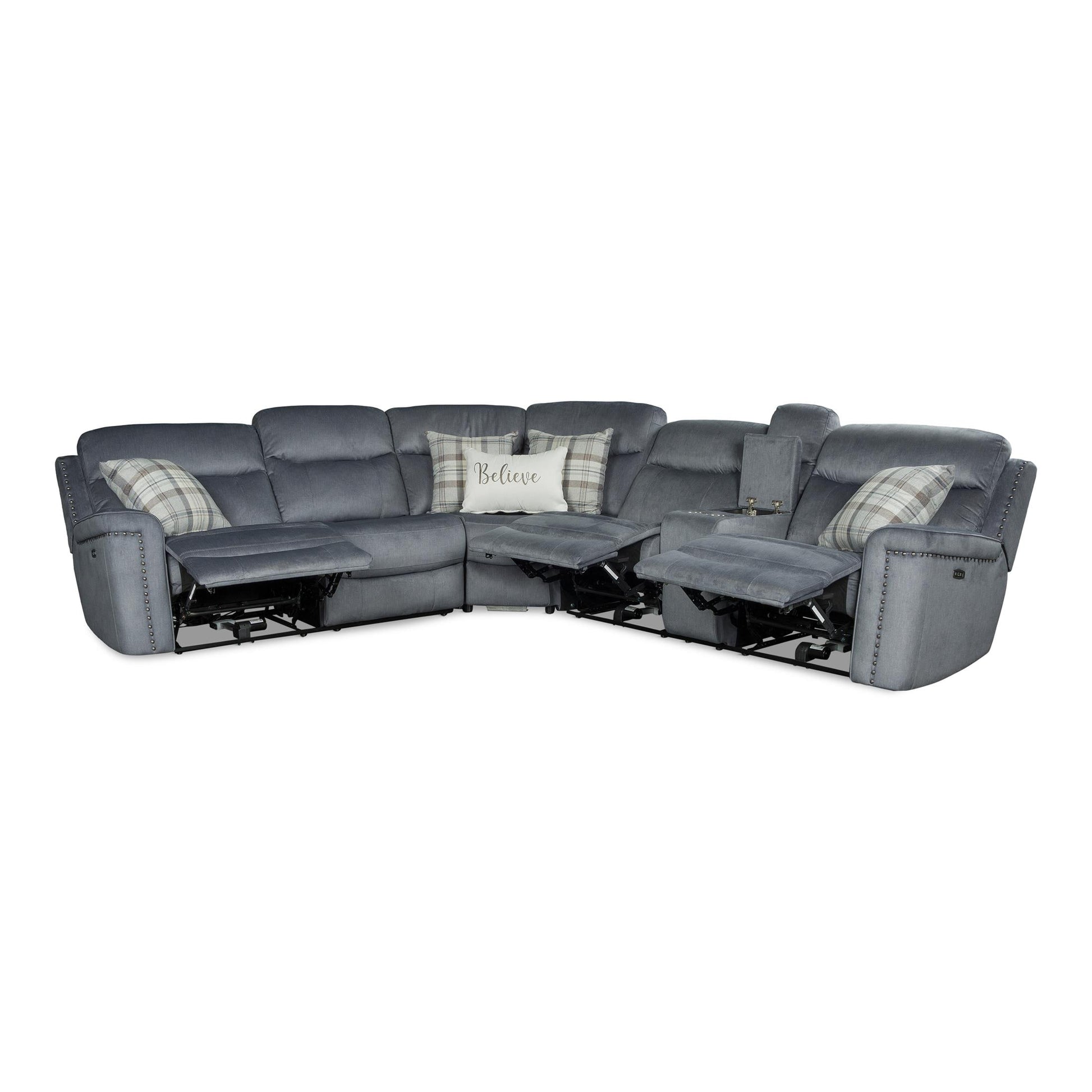 Deacon 3-Piece Power Reclining Sectional with Console