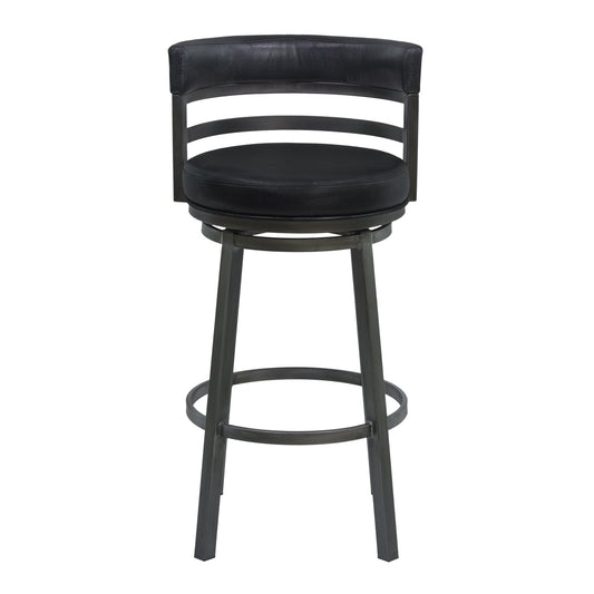 Titana 30" Bar Height Metal Swivel Barstool