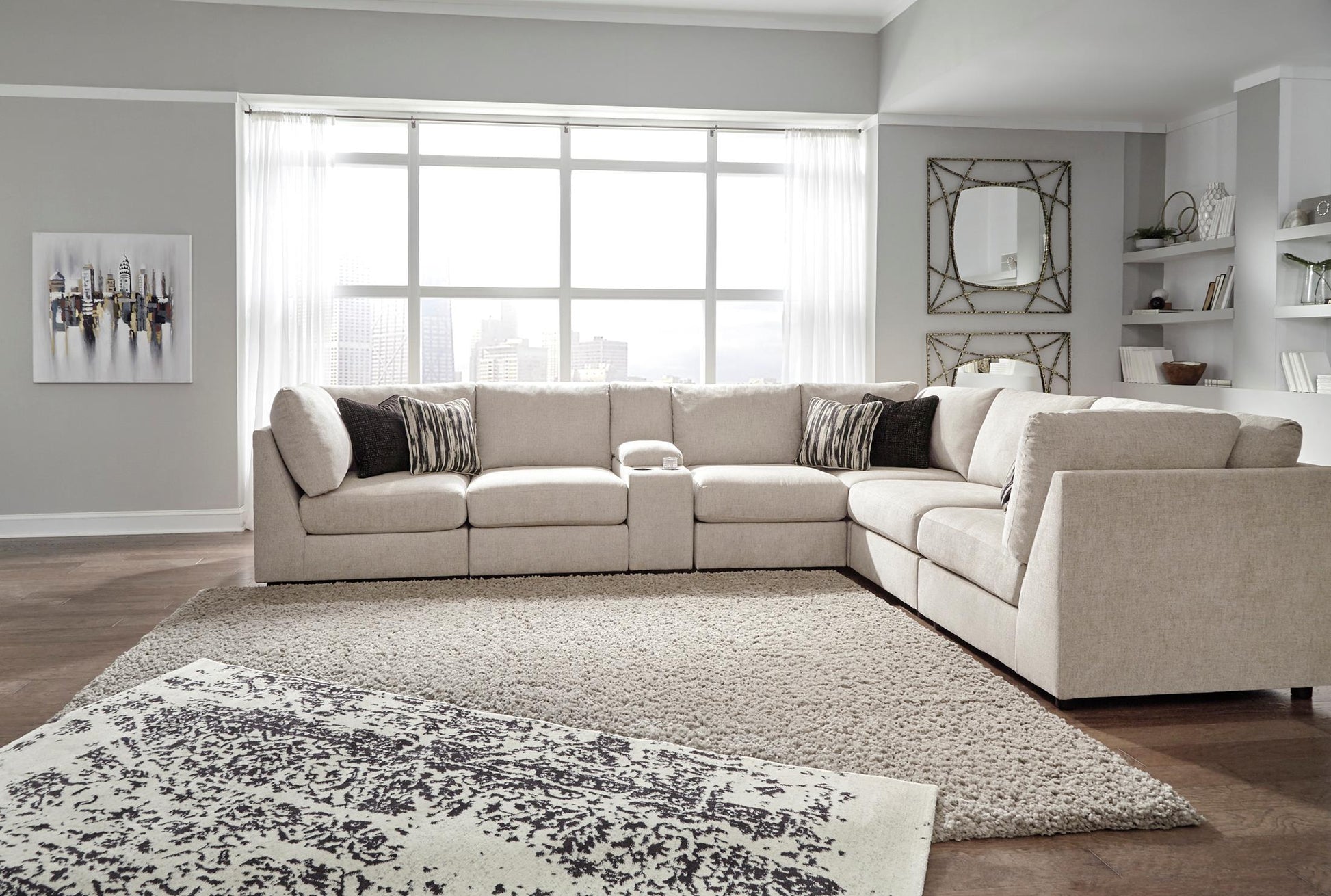 Kellway 7-Piece Modular Sectional with Console