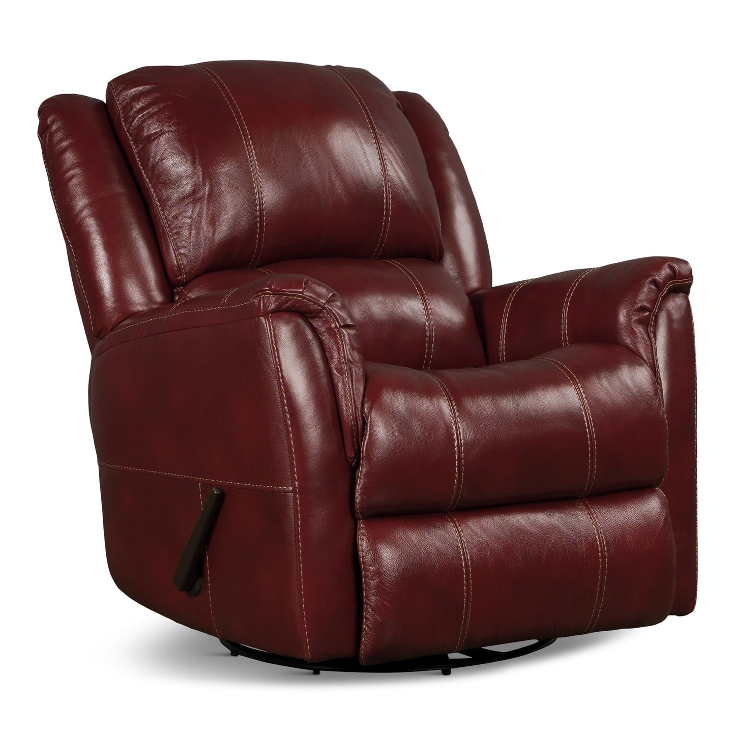 Delia Swivel Glider Leather Recliner