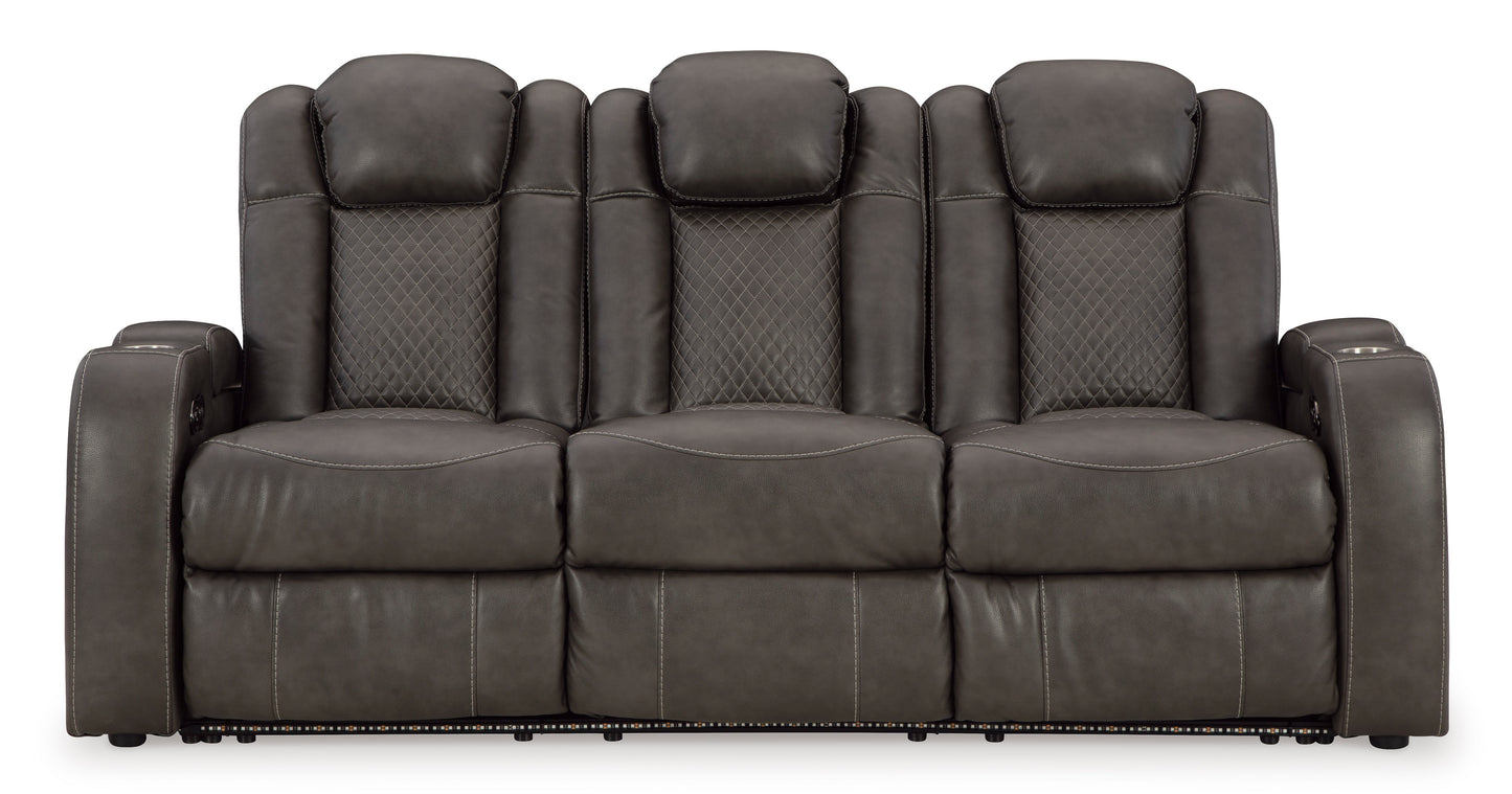 Fyne-Dyme Dual Power Reclining Sofa Shadow