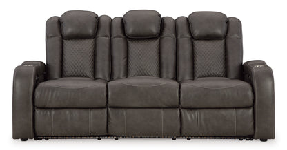 Fyne-Dyme Dual Power Reclining Sofa Shadow