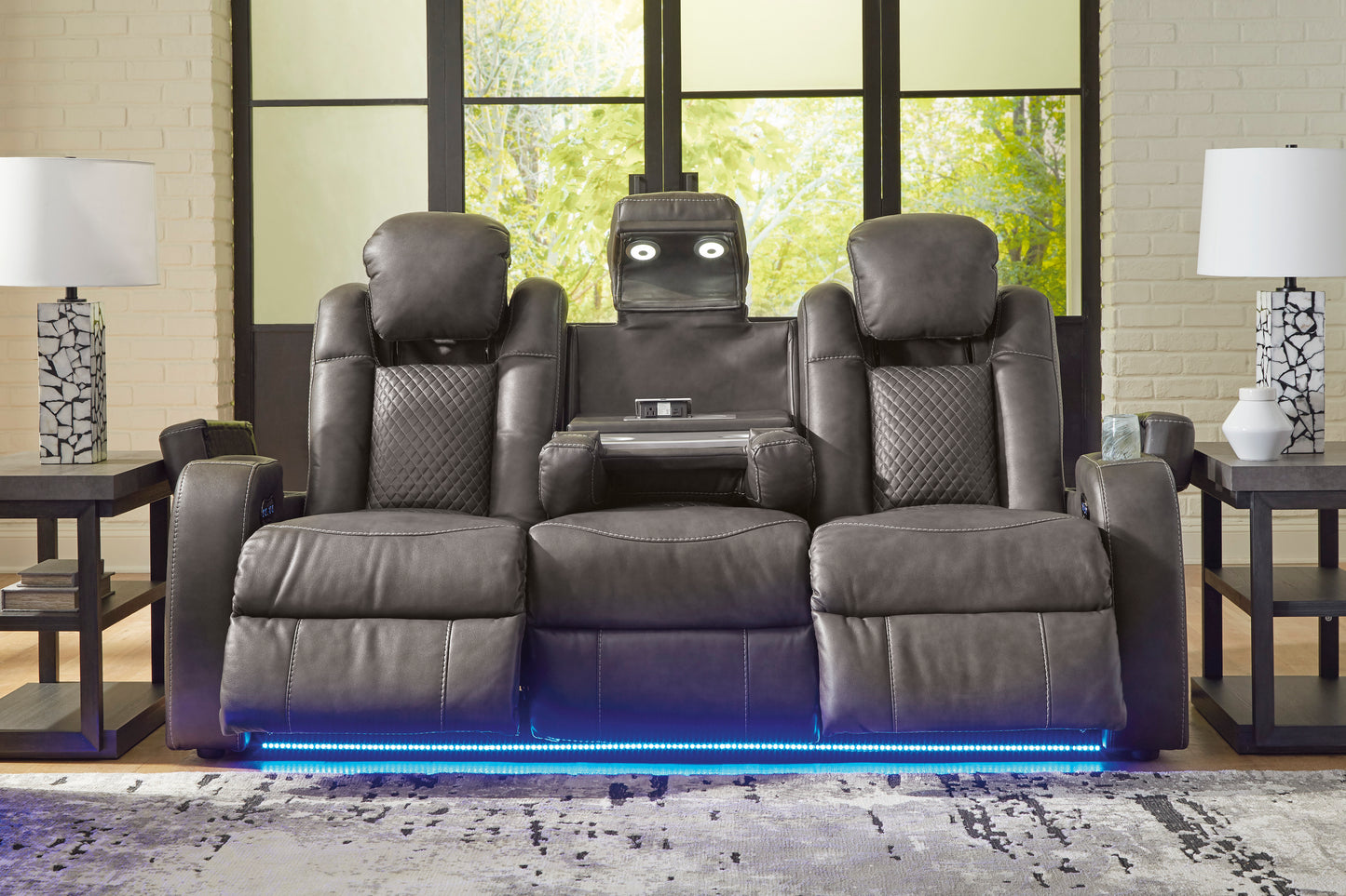 Fyne-Dyme Dual Power Reclining Sofa