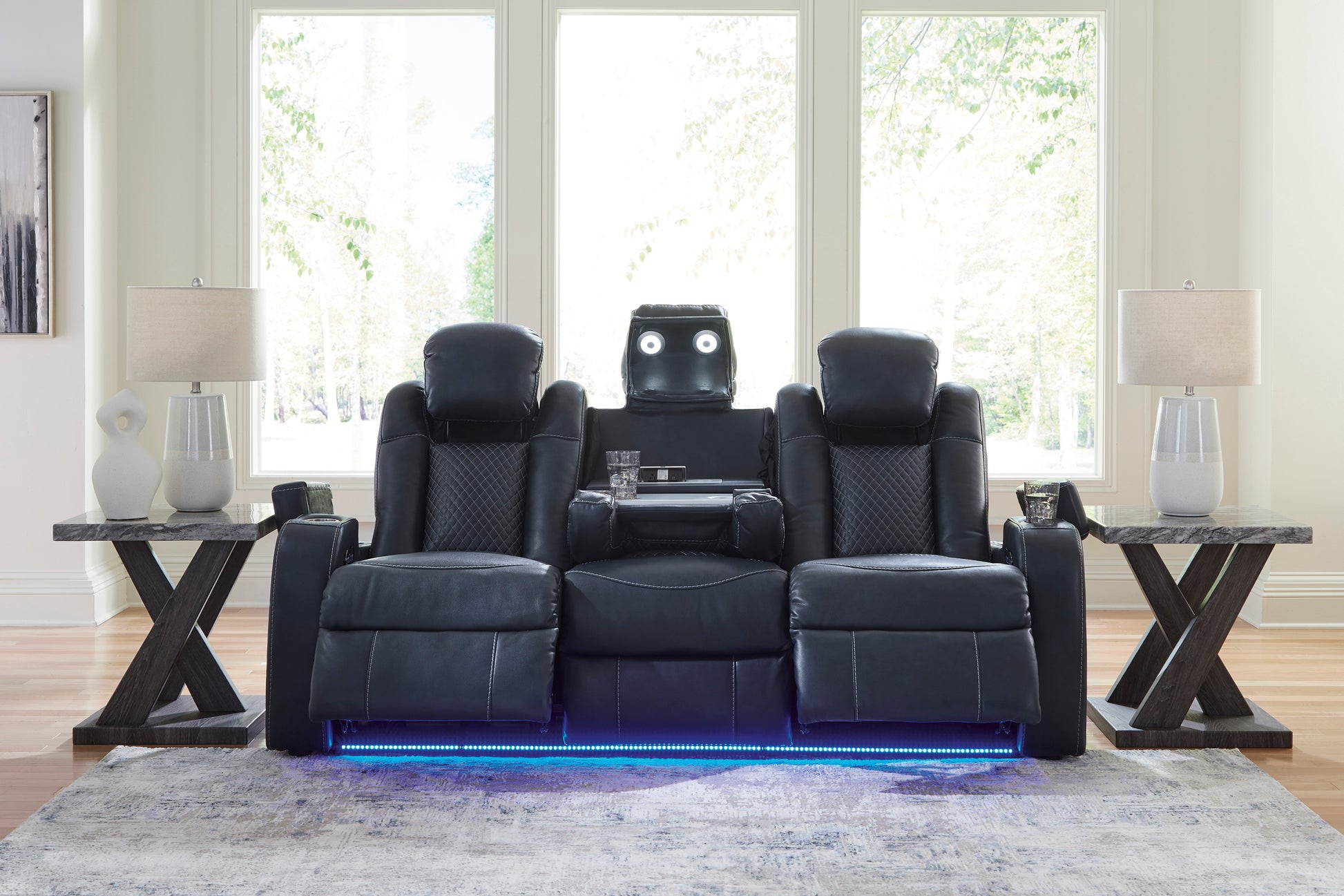 Fyne-Dyme Dual Power Reclining Sofa