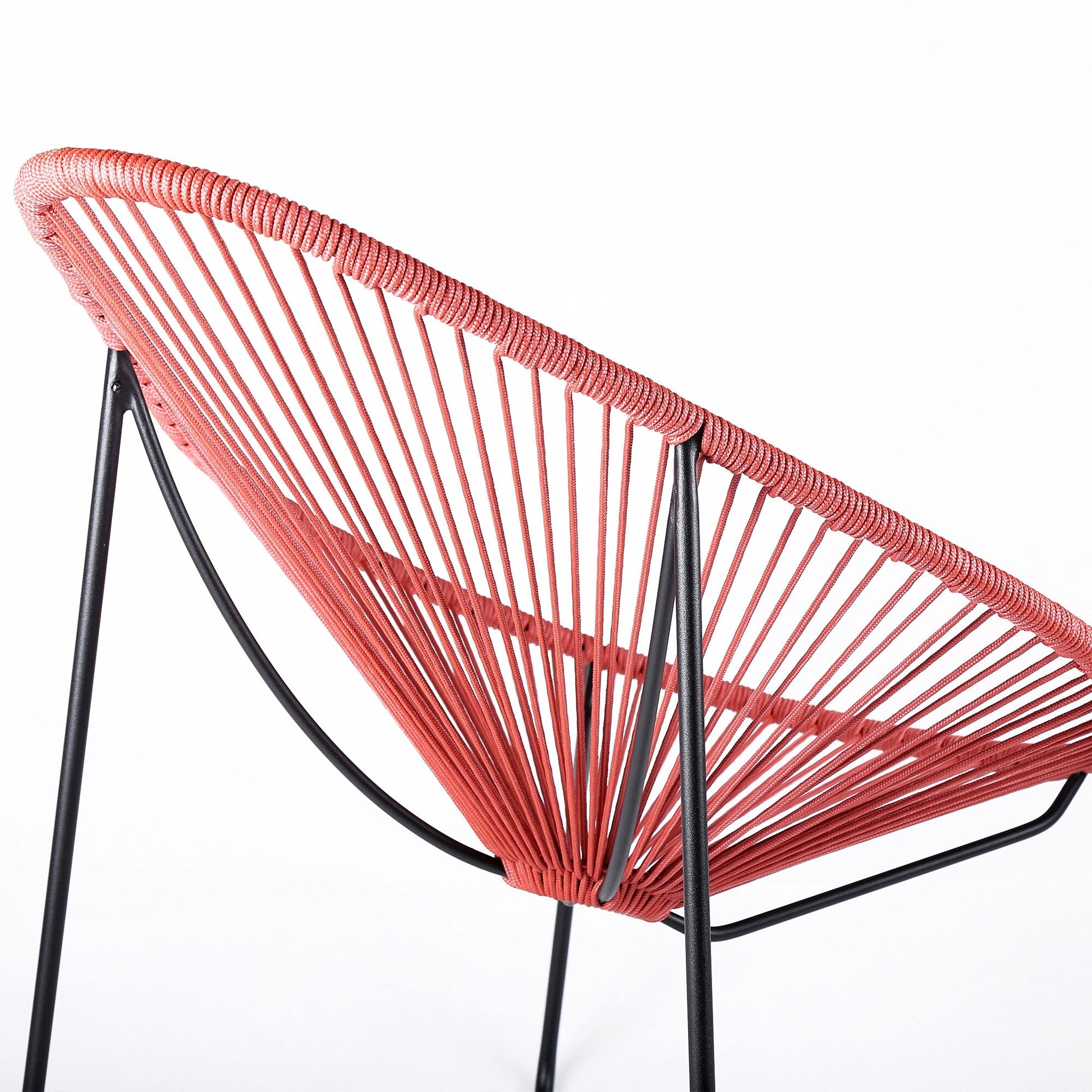 Acapulco Indoor Outdoor Steel Papasan Lounge Chair