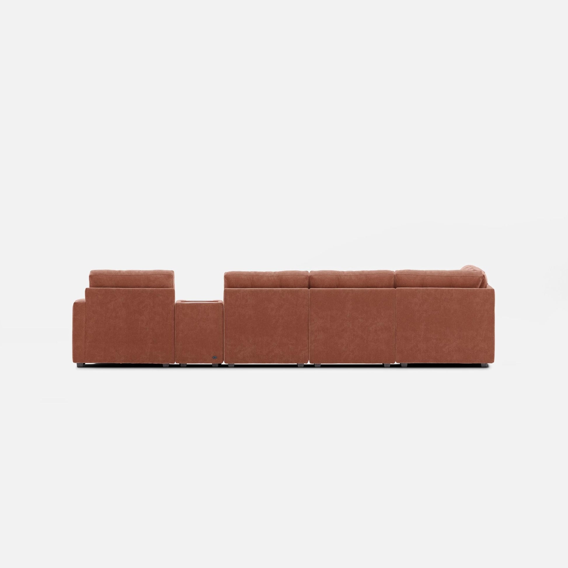 Modular One 8-Piece Sectional Chaise with E-Console