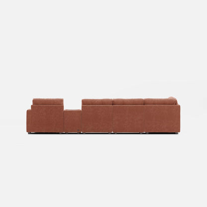 Modular One 8-Piece Sectional Chaise with E-Console