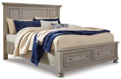 Lettner California King Panel Bed with 2 Storage Drawers