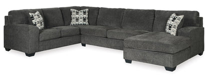 Ballinasloe 3-Piece Smoke Sectional with Chaise