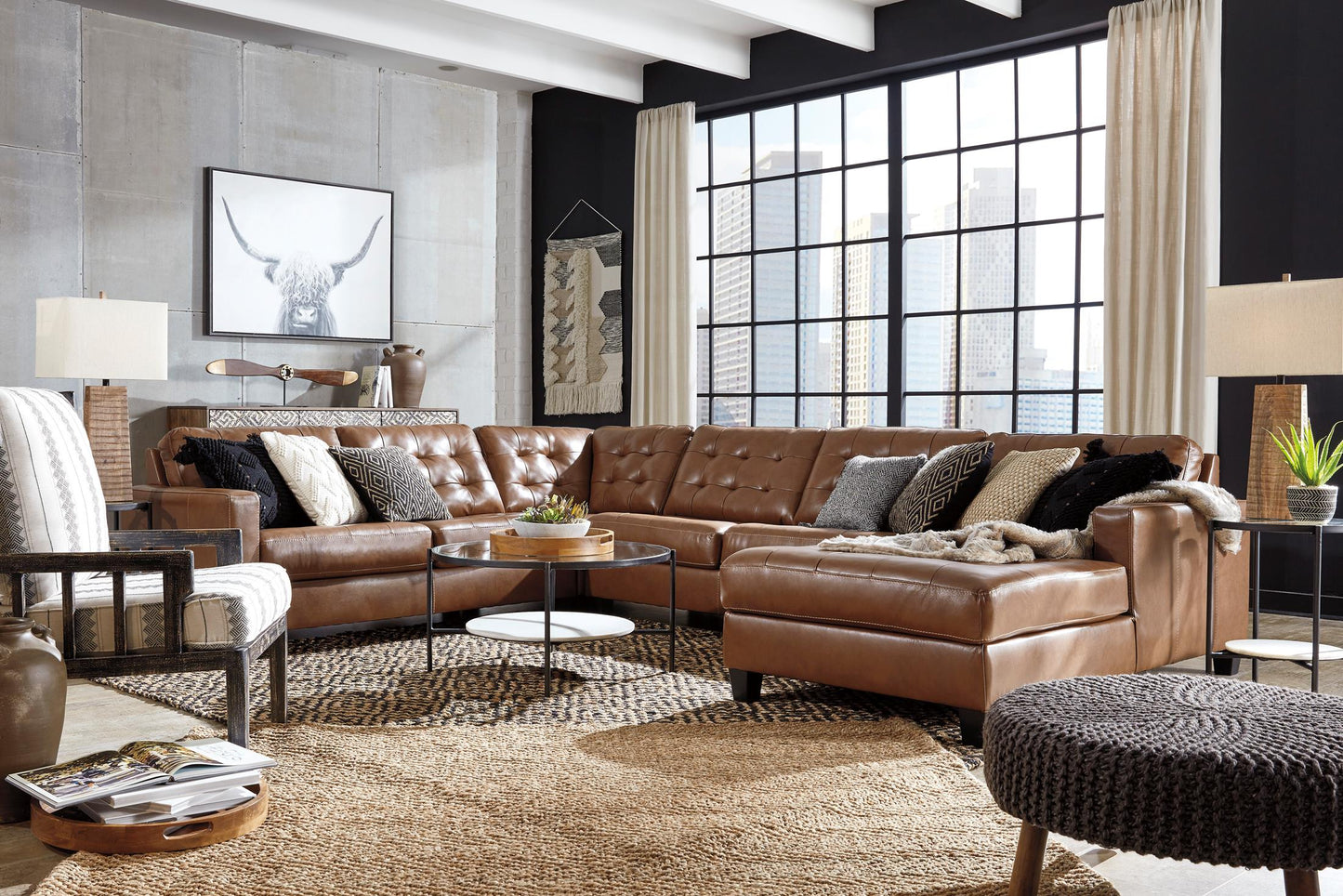 Baskove 4-Piece Sectional with Chaise