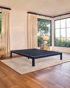 Purple Metal Platform Frame