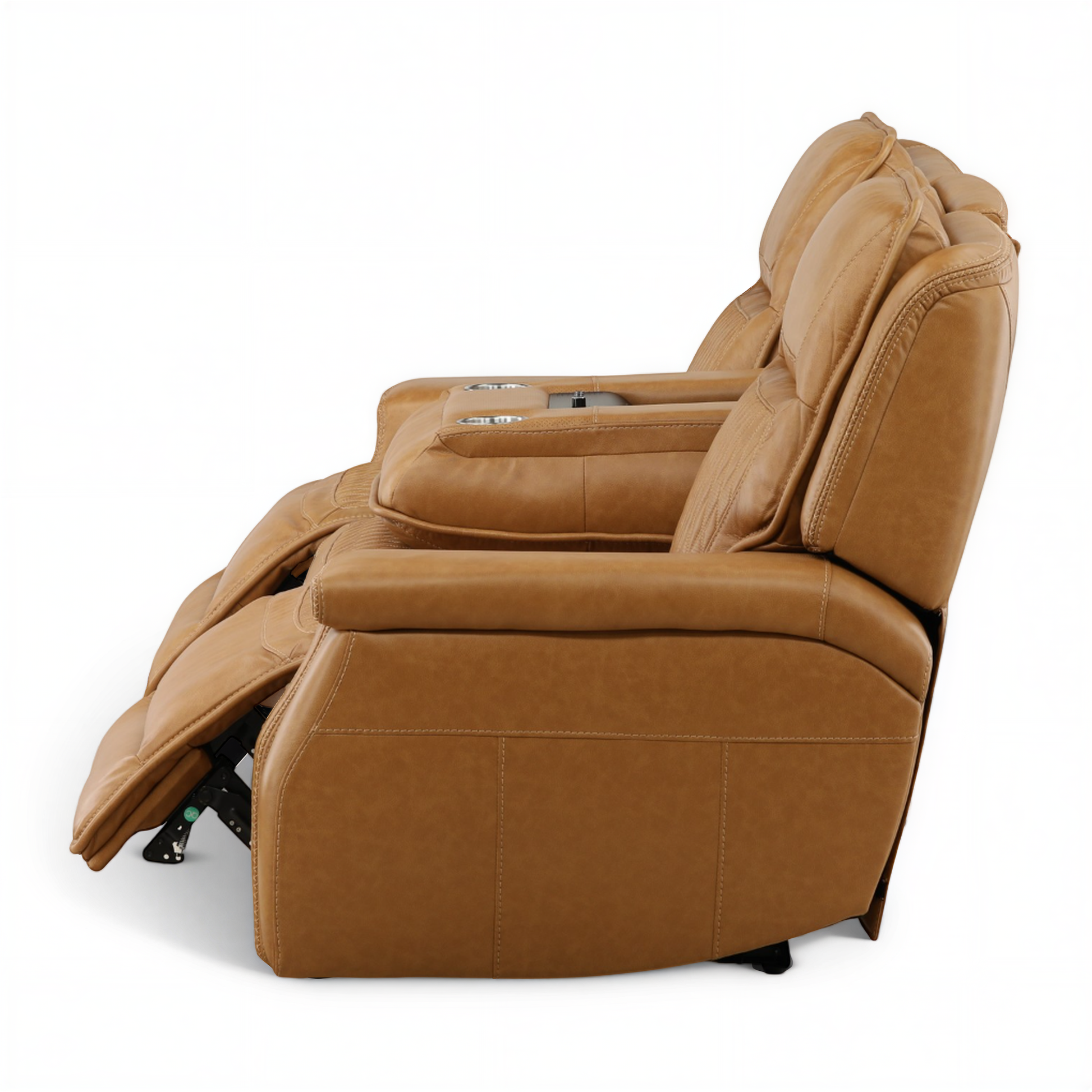 Denton Leather Power Reclining Home Theater Sofa