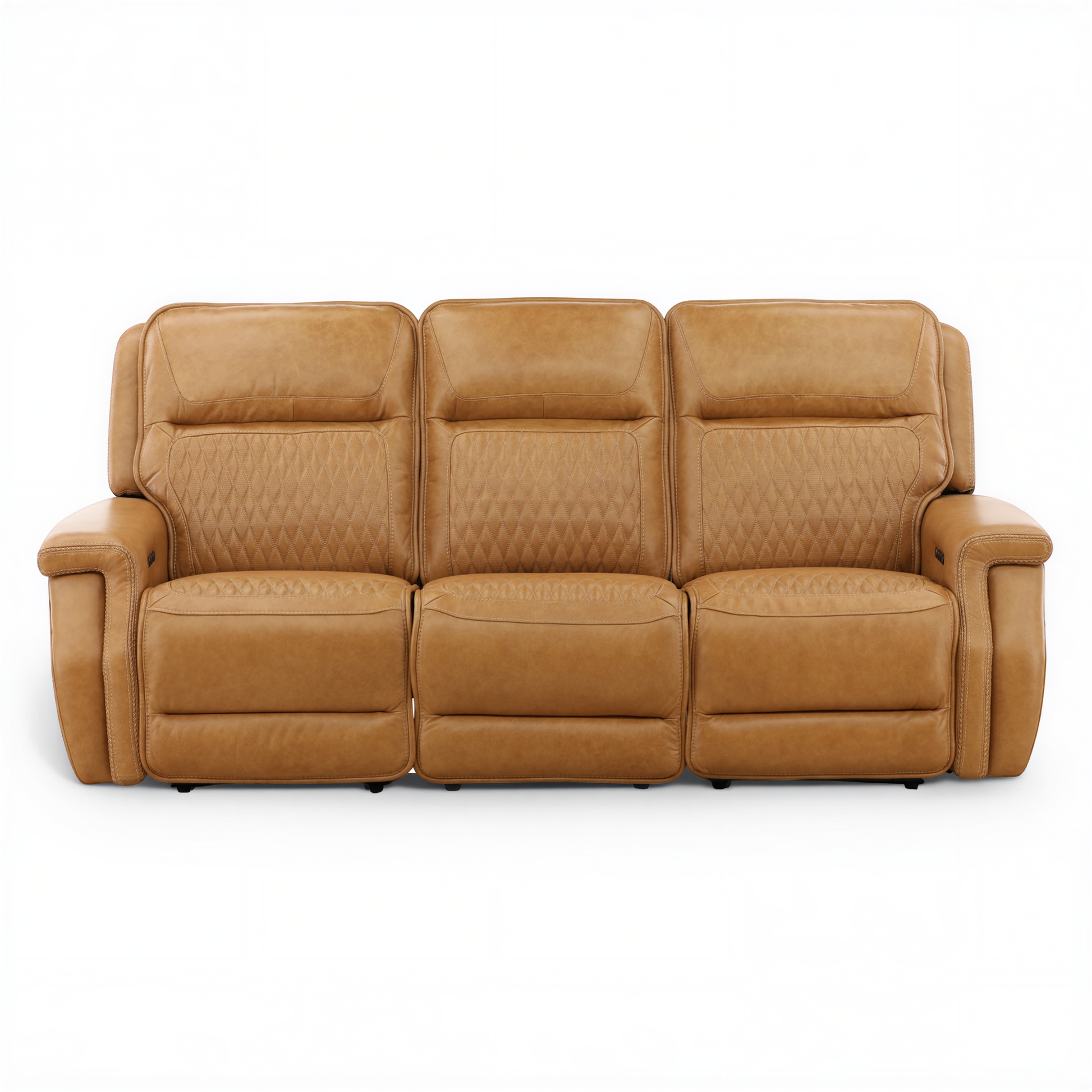 Denton Leather Power Reclining Home Theater Sofa