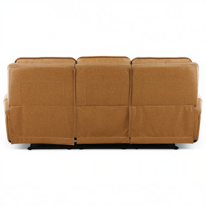 Denton Leather Power Reclining Home Theater Sofa