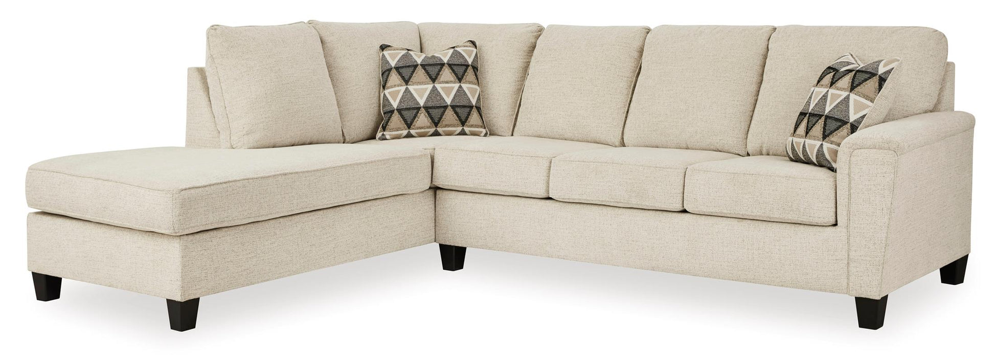 Abinger 2-Piece Natural Sectional with Chaise