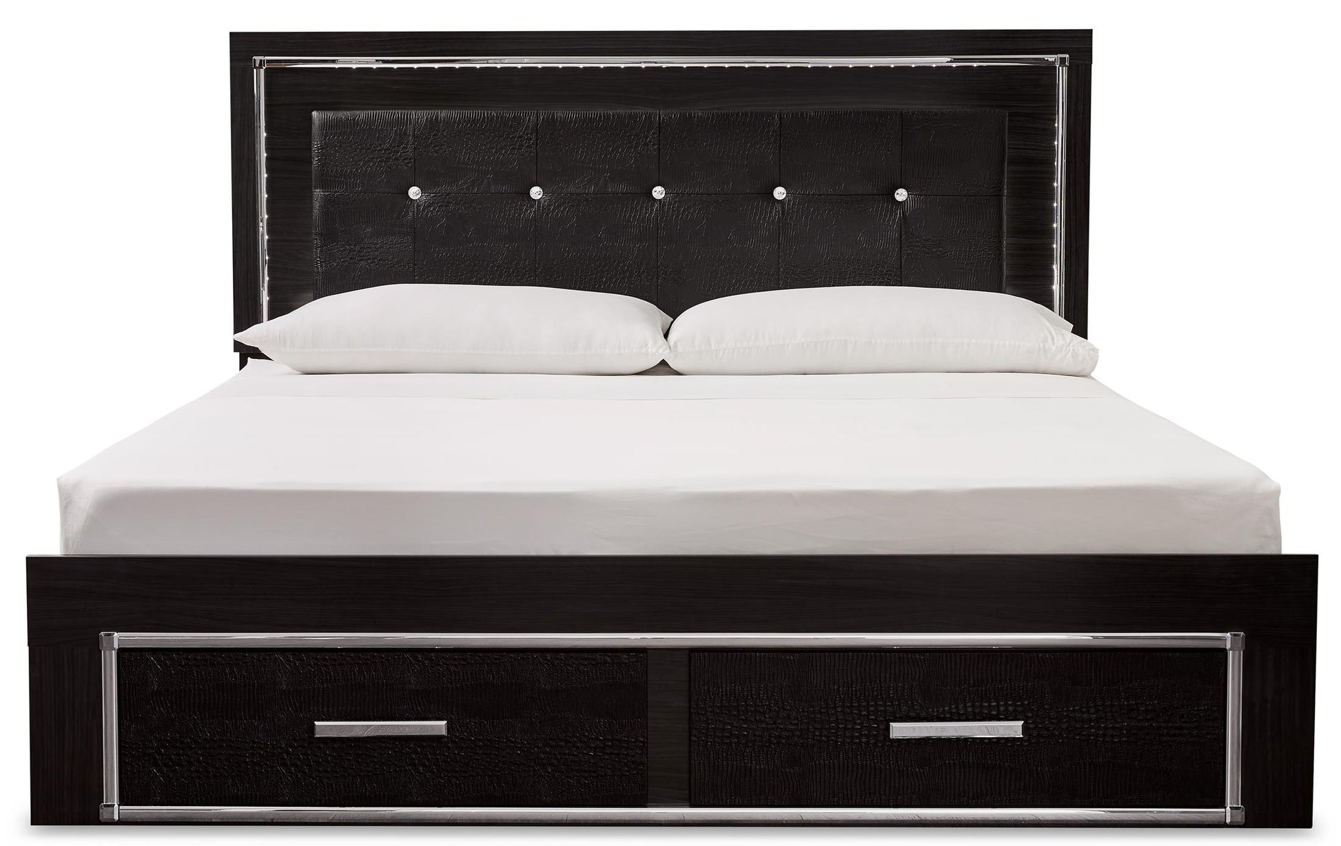 Kaydell Queen Upholstered Panel Bed with Storage