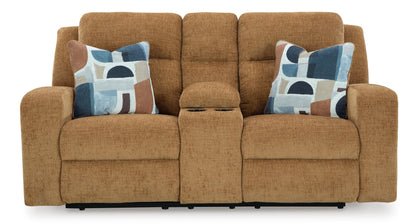 Kanlow Reclining Console Loveseat