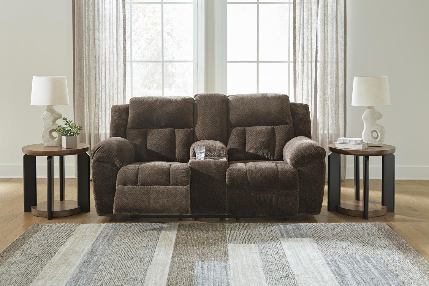 Frohn Reclining Console Loveseat