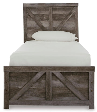 Wynnlow Twin Crossbuck Panel Bed