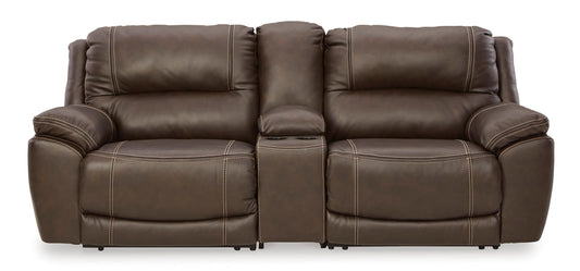 Dunleith 3-Piece Power Reclining Loveseat with Console