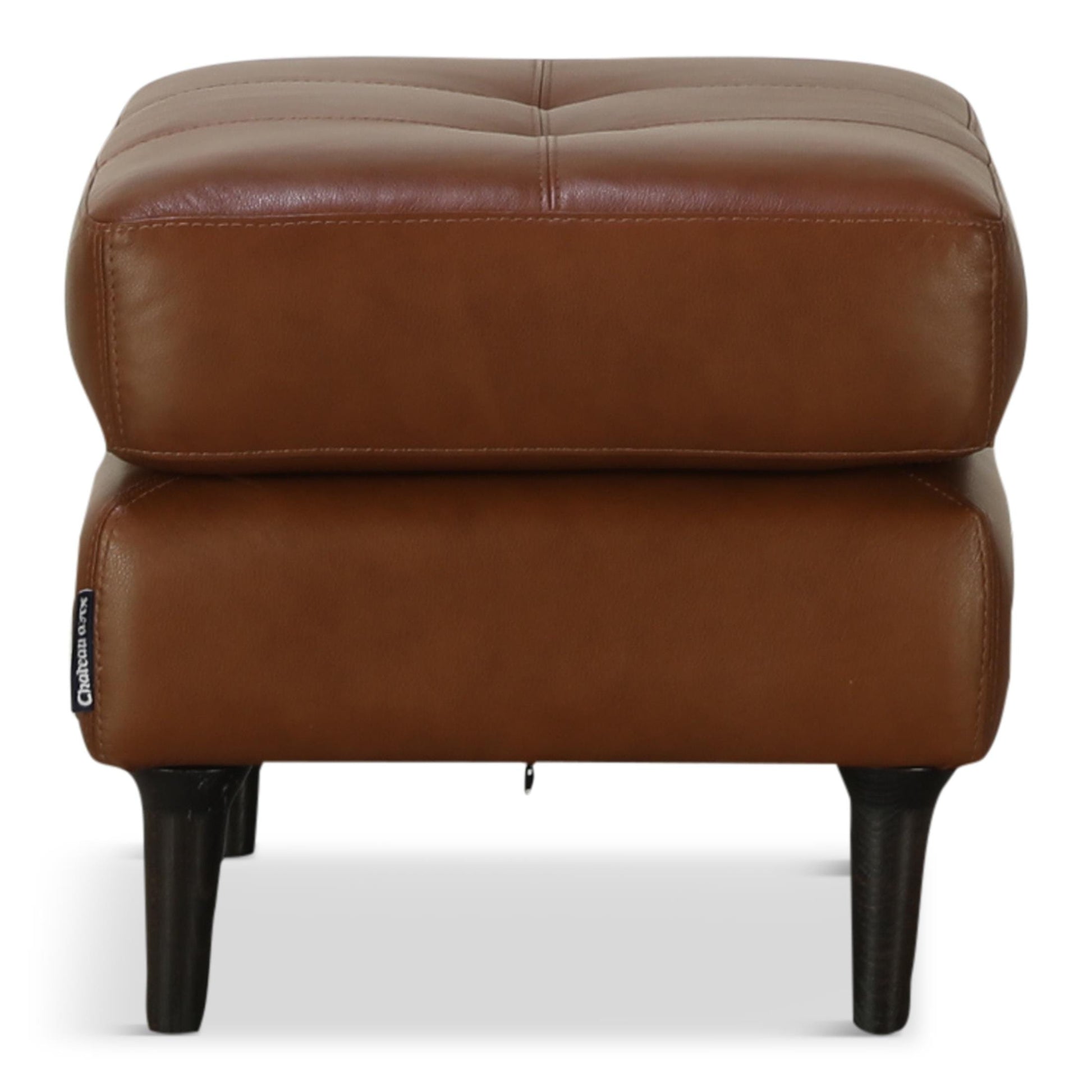 Alaric Leather Ottoman