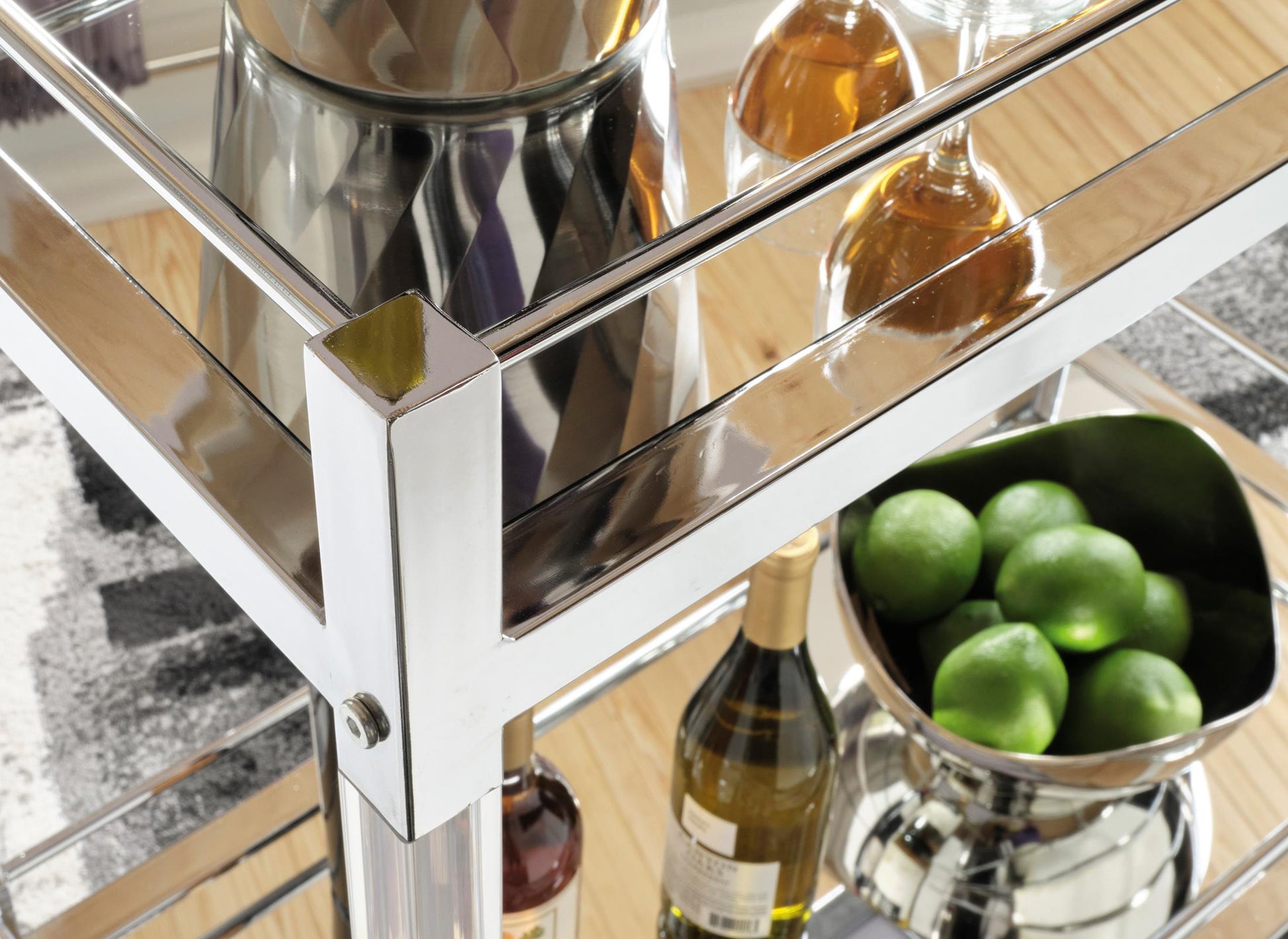 Chaseton Bar Cart with Casters