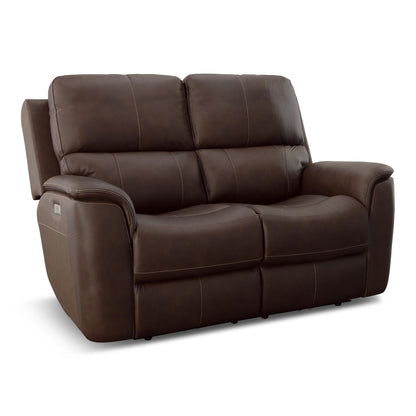 Carmen Leather Power Reclining Loveseat