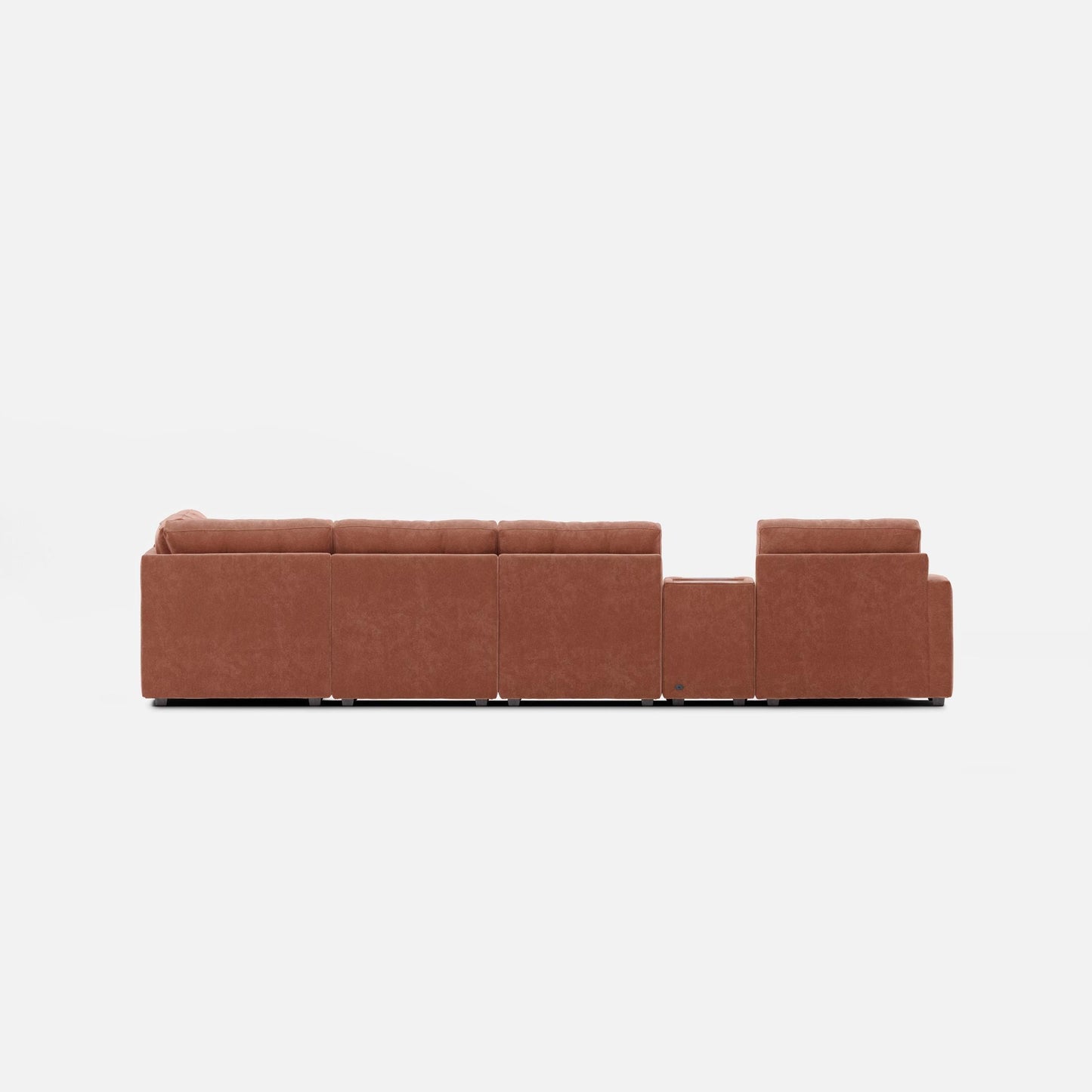 Modular One 8-Piece Sectional Chaise with E-Console